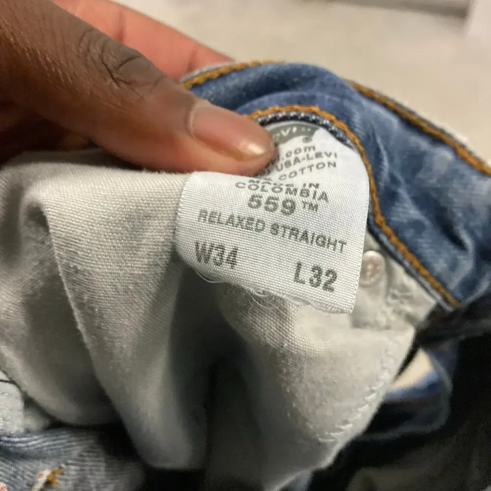 Baggy Y2K faded Levis 559 Jeans 34x32